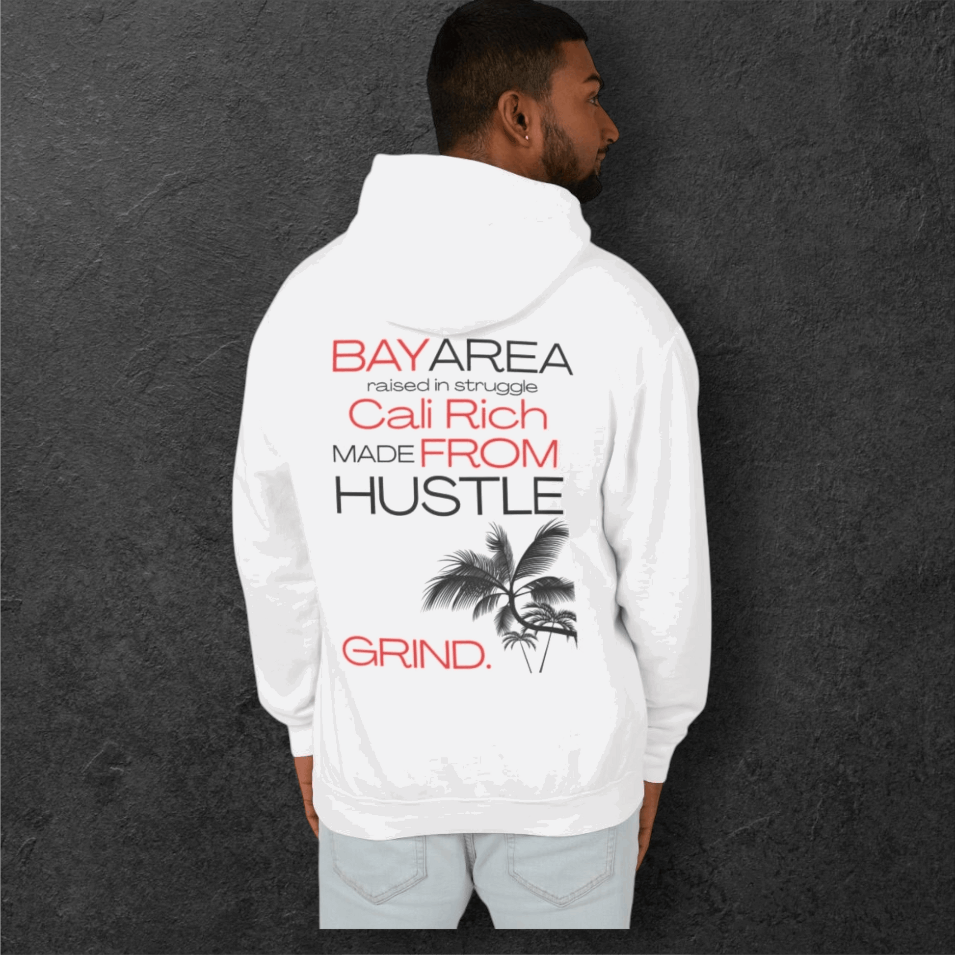 Cali Rich Lightweight Hoodie, Hustle Now Shine Later, Men Women Unisex Pullover, California Sweatshirt, Streetwear Fashion, Gift for