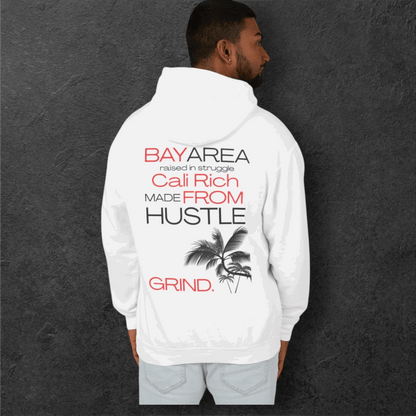 Cali Rich Lightweight Hoodie, Hustle Now Shine Later, Men Women Unisex Pullover, California Sweatshirt, Streetwear Fashion, Gift for