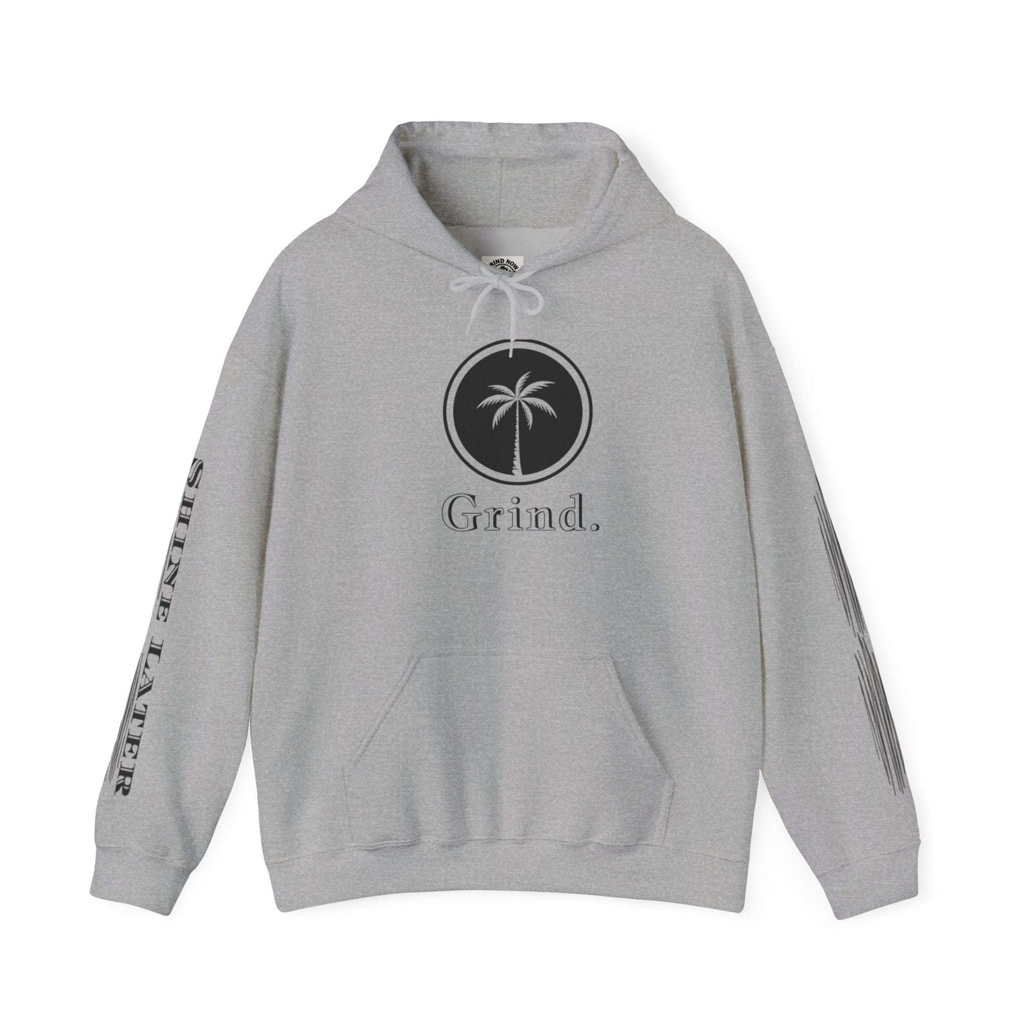 Cali Rich graphic "Grind Now Shine Later" Pullover Hoodie Unisex Heavy Hooded Sweatshirt Cali Rich Clothing